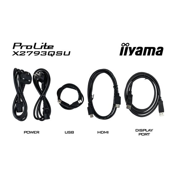 iiyama ProLite X2793QSU-B1 computer monitor 68.6 cm (27") 2560 x 1440 pixels Quad HD LED Black