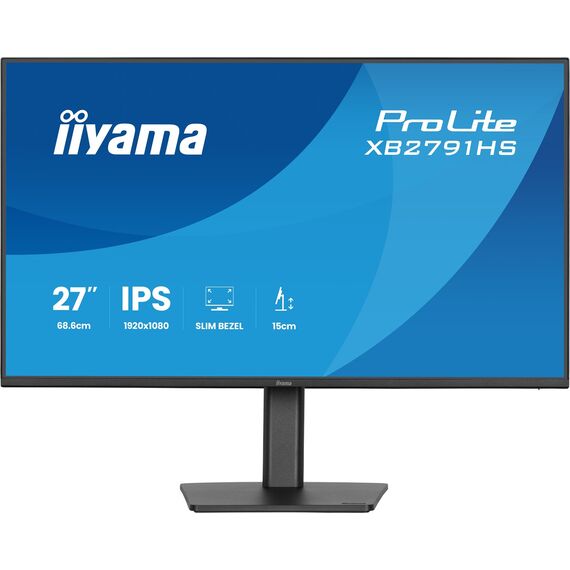 iiyama ProLite XB2791HS-B1 computer monitor 68.6 cm (27") 1920 x 1080 pixels Full HD LED Black