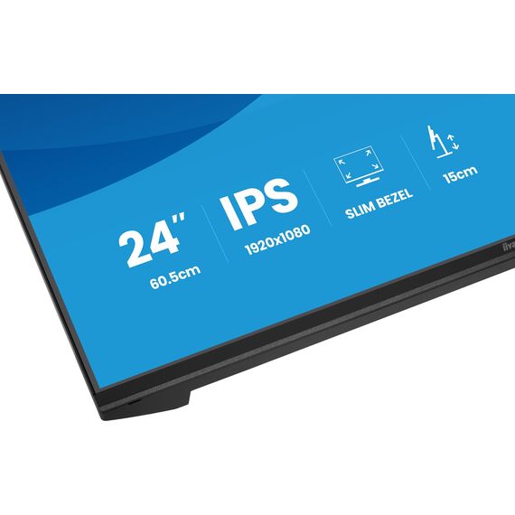 iiyama ProLite XB2491H-B1 computer monitor 60.5 cm (23.8") 1920 x 1080 pixels Full HD LCD Black