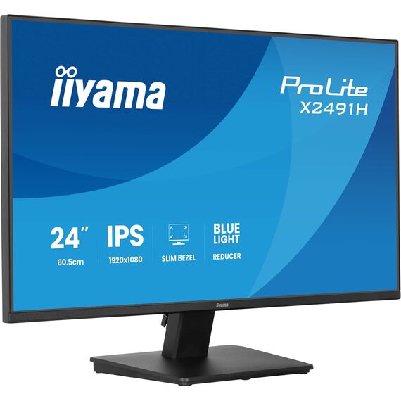 iiyama ProLite X2491H-B1 computer monitor 60.5 cm (23.8") 1920 x 1080 pixels Full HD LCD Black