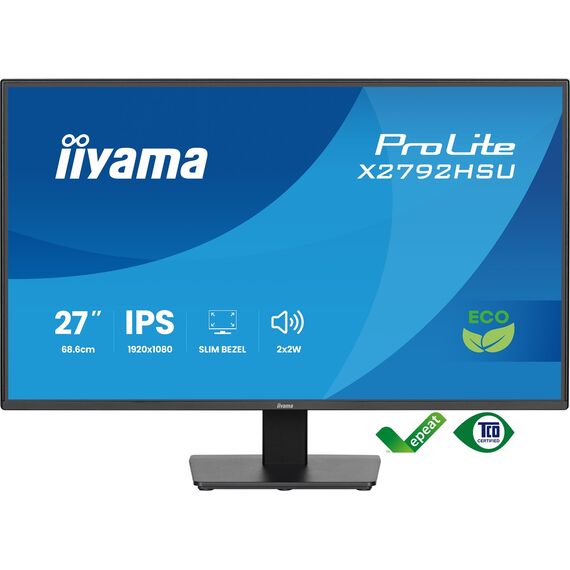 iiyama ProLite X2792HSU-B1 computer monitor 68.6 cm (27") 1920 x 1080 pixels Full HD LED Black