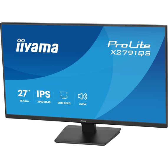 iiyama ProLite X2791QS-B1 computer monitor 68.6 cm (27") 2560 x 1440 pixels Quad HD LED Black