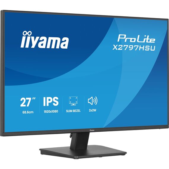 iiyama ProLite X2797HSU-B1 computer monitor 68.6 cm (27") 1920 x 1080 pixels Full HD LED Black