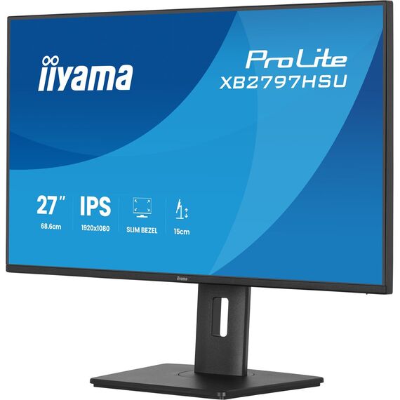 iiyama ProLite XB2797HSU-B1 computer monitor 68.6 cm (27") 1920 x 1080 pixels Full HD LED Black