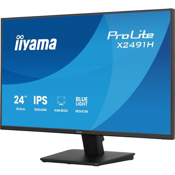iiyama ProLite X2491H-B1 computer monitor 60.5 cm (23.8") 1920 x 1080 pixels Full HD LCD Black