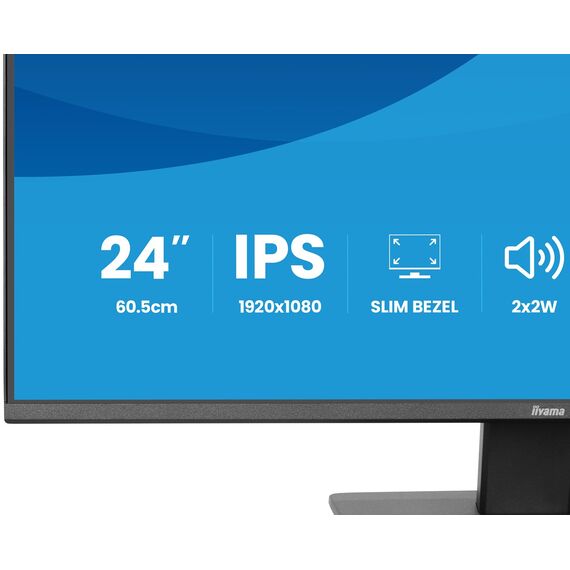 iiyama ProLite X2493HSU-B1 computer monitor 60.5 cm (23.8") 1920 x 1080 pixels Full HD LED Black