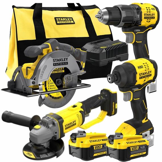 STANLEY 18V Power Tool Set, 4-Piece SFMCK459M2S