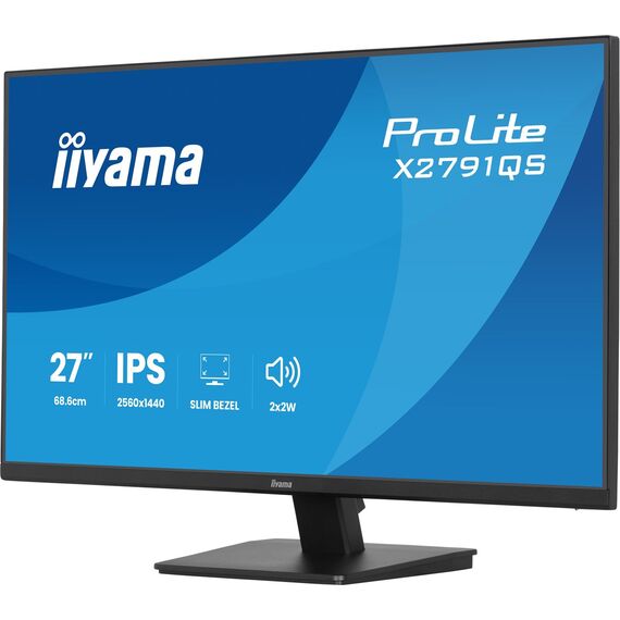 iiyama ProLite X2791QS-B1 computer monitor 68.6 cm (27") 2560 x 1440 pixels Quad HD LED Black