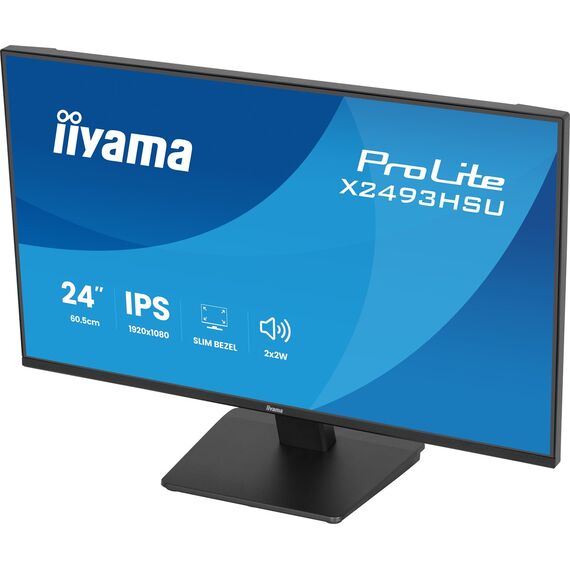 iiyama ProLite X2493HSU-B1 computer monitor 60.5 cm (23.8") 1920 x 1080 pixels Full HD LED Black