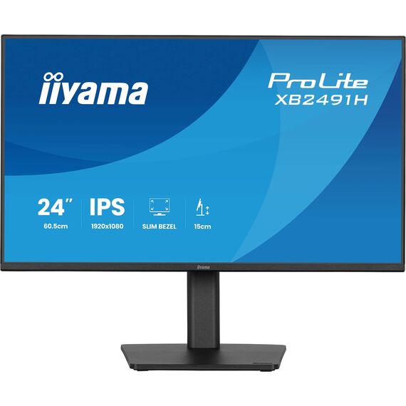 iiyama ProLite XB2491H-B1 computer monitor 60.5 cm (23.8") 1920 x 1080 pixels Full HD LCD Black