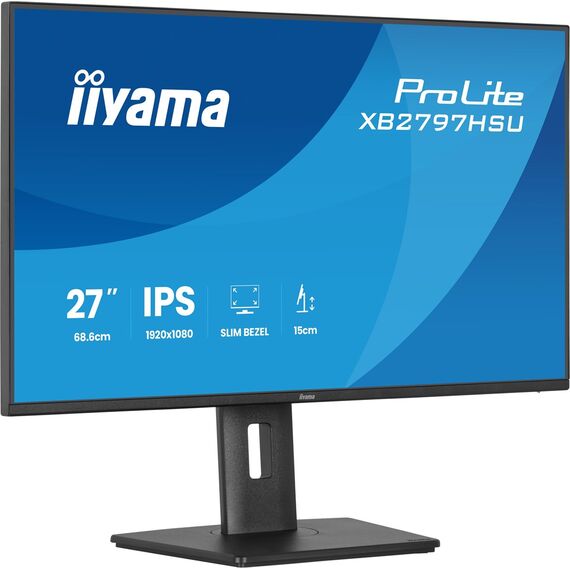 iiyama ProLite XB2797HSU-B1 computer monitor 68.6 cm (27") 1920 x 1080 pixels Full HD LED Black