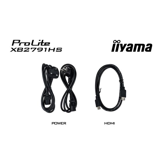 iiyama ProLite XB2791HS-B1 computer monitor 68.6 cm (27") 1920 x 1080 pixels Full HD LED Black