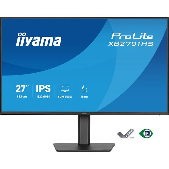iiyama ProLite XB2791HS-B1 computer monitor 68.6 cm (27") 1920 x 1080 pixels Full HD LED Black
