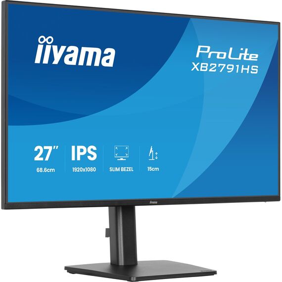iiyama ProLite XB2791HS-B1 computer monitor 68.6 cm (27") 1920 x 1080 pixels Full HD LED Black