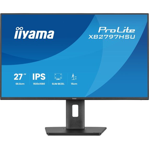 iiyama ProLite XB2797HSU-B1 computer monitor 68.6 cm (27") 1920 x 1080 pixels Full HD LED Black