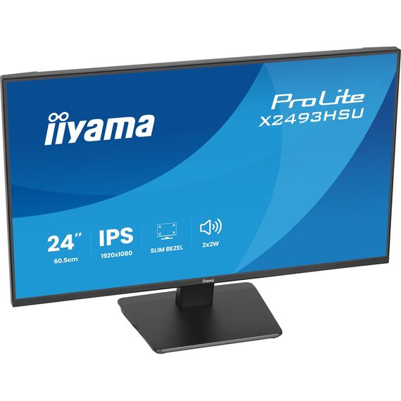 iiyama ProLite X2493HSU-B1 computer monitor 60.5 cm (23.8") 1920 x 1080 pixels Full HD LED Black