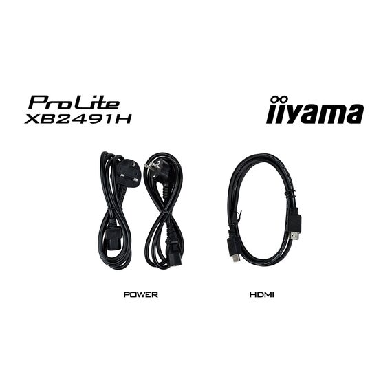 iiyama ProLite XB2491H-B1 computer monitor 60.5 cm (23.8") 1920 x 1080 pixels Full HD LCD Black
