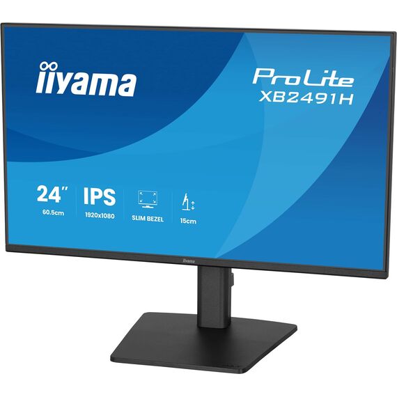 iiyama ProLite XB2491H-B1 computer monitor 60.5 cm (23.8") 1920 x 1080 pixels Full HD LCD Black