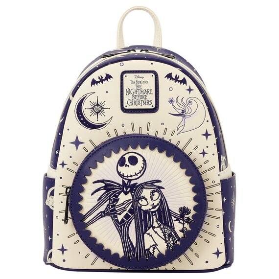 Loungefly Disney Nightmare Before Christmas Jack Skellington & Sally Night Sky backpack 26cm