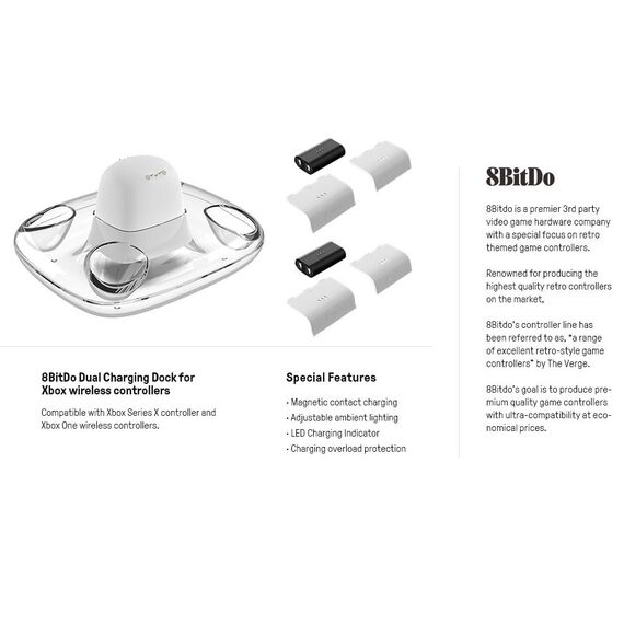 8BitDo Dual Charging Dock / Xbox Series X