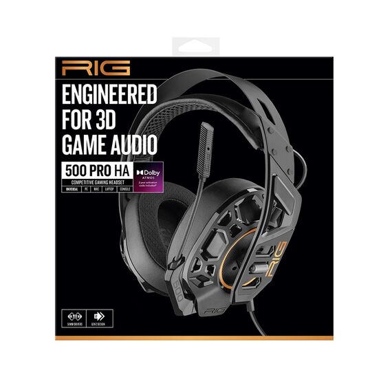 RIG 500 Pro Ha Black Headset (PS5/PS4/Xbox/Switch/PC) / PlayStation 5