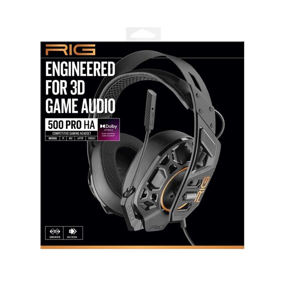 RIG 500 Pro Ha Black Headset (PS5/PS4/Xbox/Switch/PC) / PlayStation 5