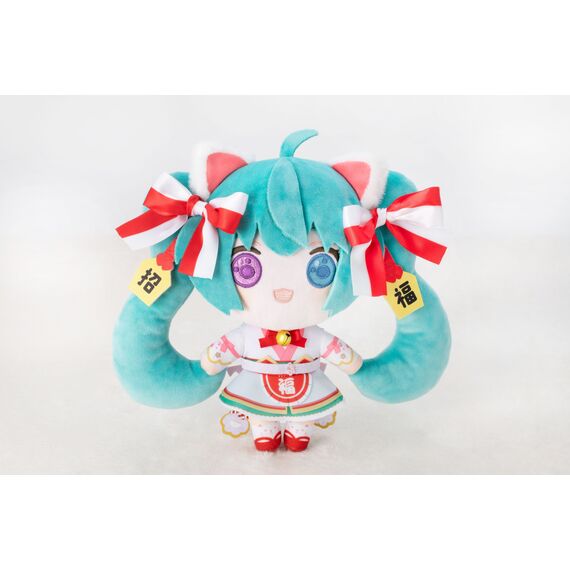 HATSUNE MIKU X MANEKI-NEKO - White Cat - Plush 22cm