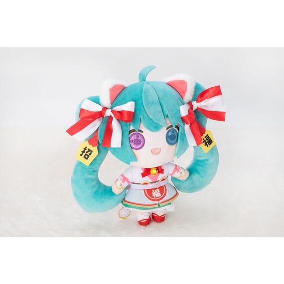 HATSUNE MIKU X MANEKI-NEKO - White Cat - Plush 22cm