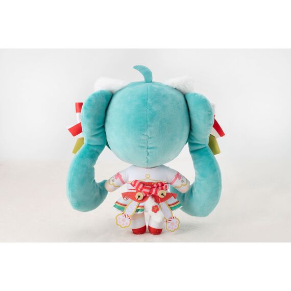 HATSUNE MIKU X MANEKI-NEKO - White Cat - Plush 22cm