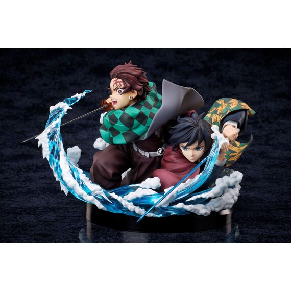 DEMON SLAYER - Tanjiro & Giyuu - Statue 13cm