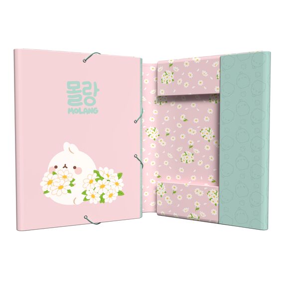 MOLANG - Blossom - A4 Premium Binder with Flaps & Elastic Band