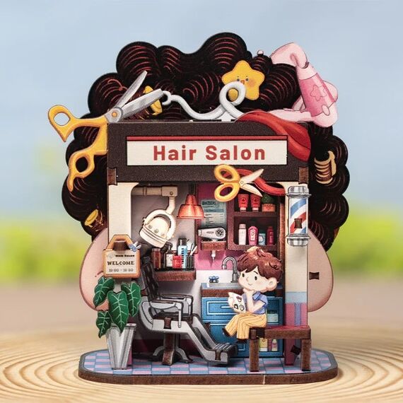 TALEBOX CORNER - Mini House Kit - Hair Salon - 53pc