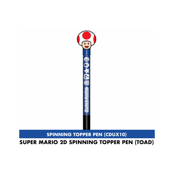 SUPER MARIO - Toad - 2D Spinning Topper Pen