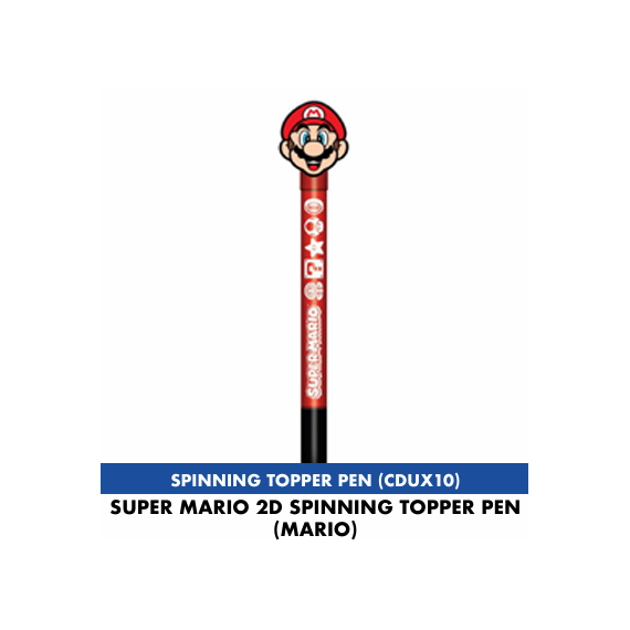 SUPER MARIO - Mario - 2D Spinning Topper Pen