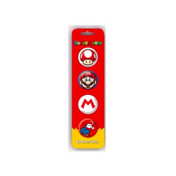 NINTENDO - Super Mario - Eraser Set