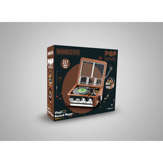 POP SERIES - Construction Kit - Vinyl Record Player - 217pc