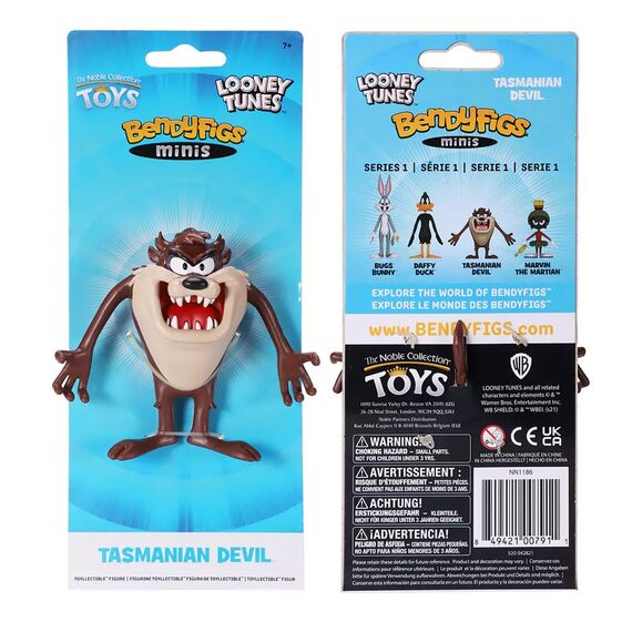 LOONEY TUNES - Taz - Mini Bendyfigs Figure 9cm