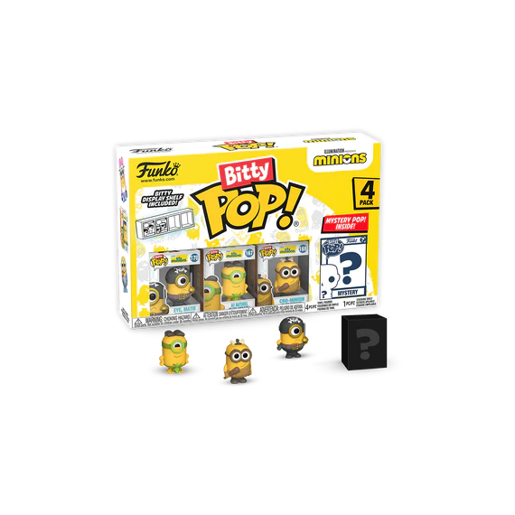 MINIONS - Bitty Pop 4 Pack 2.5cm - Eye Matie