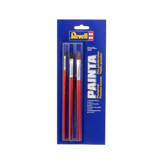 REVELL - Painta Flat Brush Set - Size 2, 6 &10