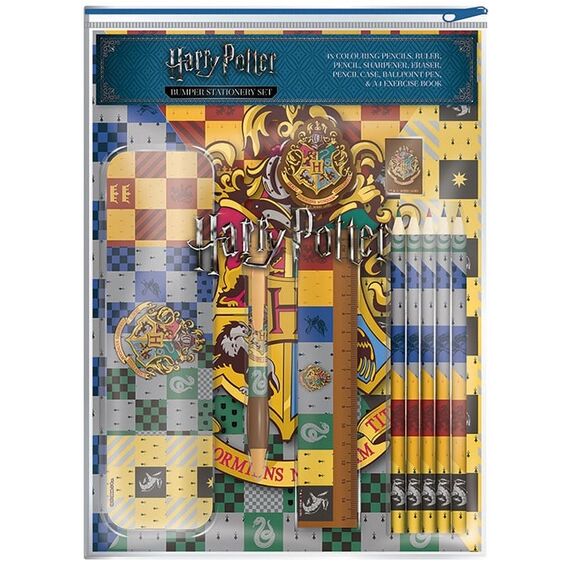 HARRY POTTER - Bumper Stationary Set - House Crest