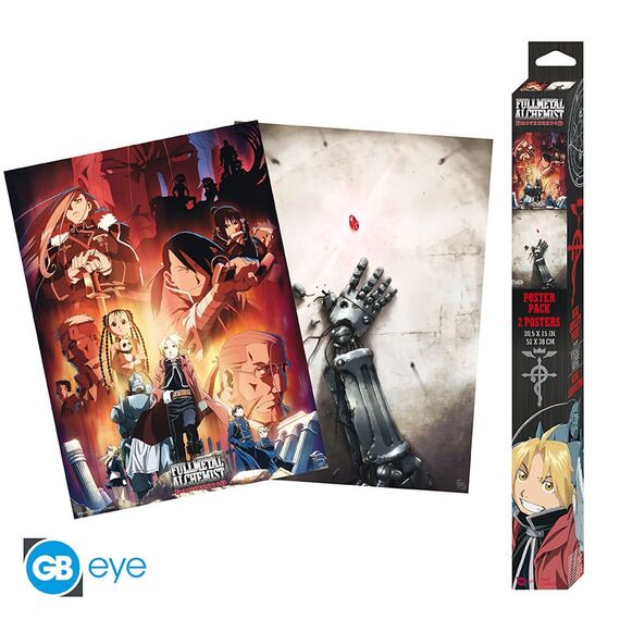 FULLMETAL ALCHEMIST - Série 1 - Set 2 posters '52x38'