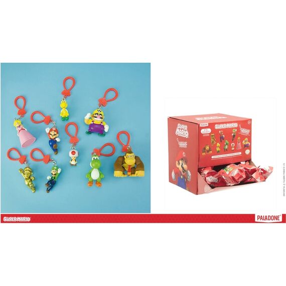 SUPER MARIO - Backpack Buddies (Display 24 Pcs)