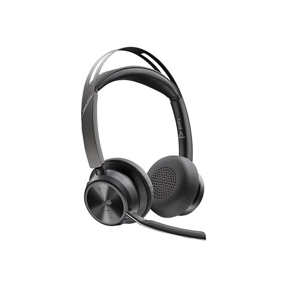 HP - Poly Voyager Focus 2 MS Stereo W. Stand USB-C/A /