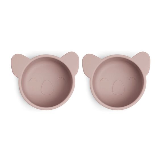 Nuuroo - Rosa Silicone Snack Box small 2-pack Koala - Woodrose /