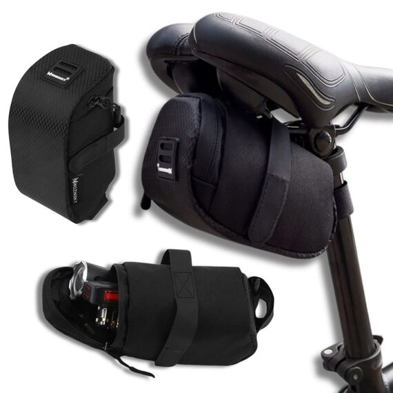 Wozinsky small bicycle saddle bag 0.6 l black (WBB8BK black)