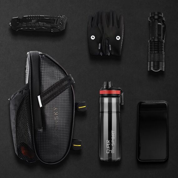 Wozinsky Bicycle Saddle Bag 1.5L Black (WBB20BK)