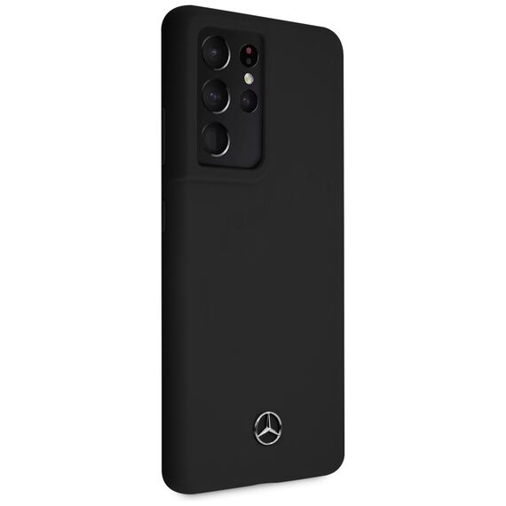 Mercedes Silicone Line Case for Samsung Galaxy S21 Ultra - Black