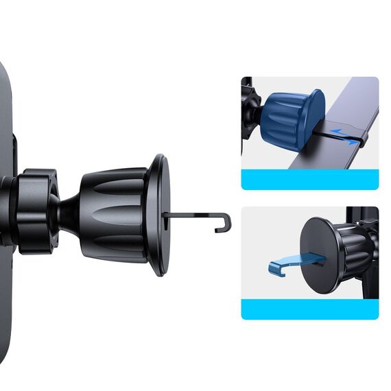 Joyroom JR-ZS259 car holder clamping phone to the air vent - black