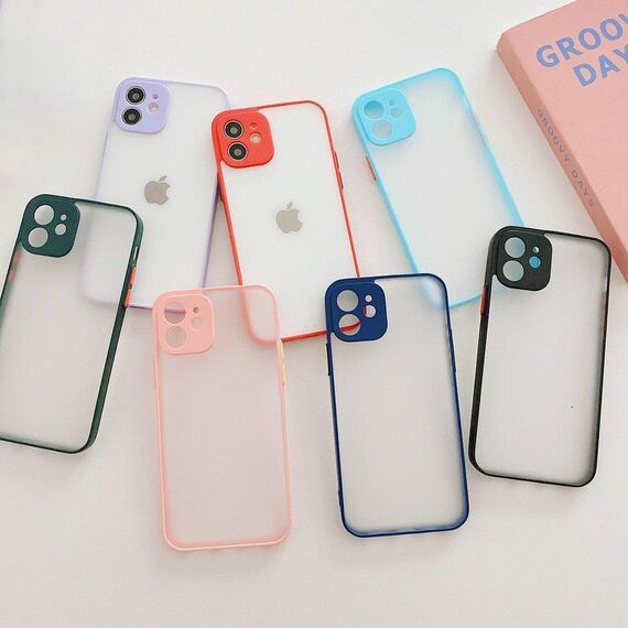Milky Case silicone flexible translucent case for Xiaomi Redmi Note 10 / Redmi Note 10S red