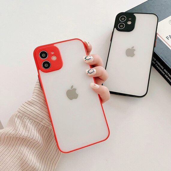 Milky Case silicone flexible translucent case for Xiaomi Redmi Note 10 / Redmi Note 10S red
